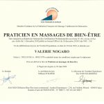 Diplôme reconnu par l'état RCNP de praticienne en massages bien-être
